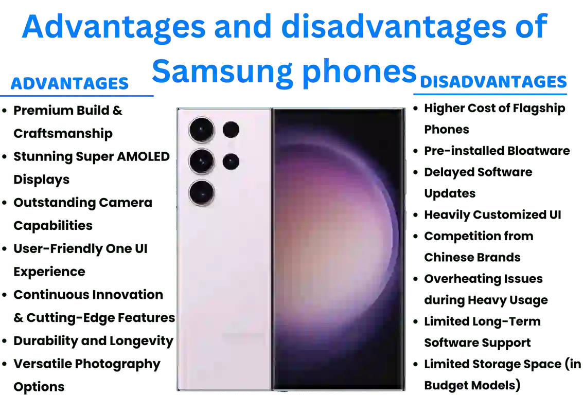 advantages and disadvantages of samsung phones
