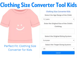 Clothing Size Converter Kids