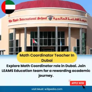 Maths Teacher Jobs In Dubai