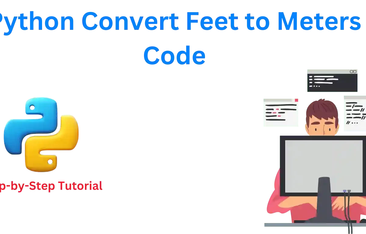 Python Convert Feet to Meters Code