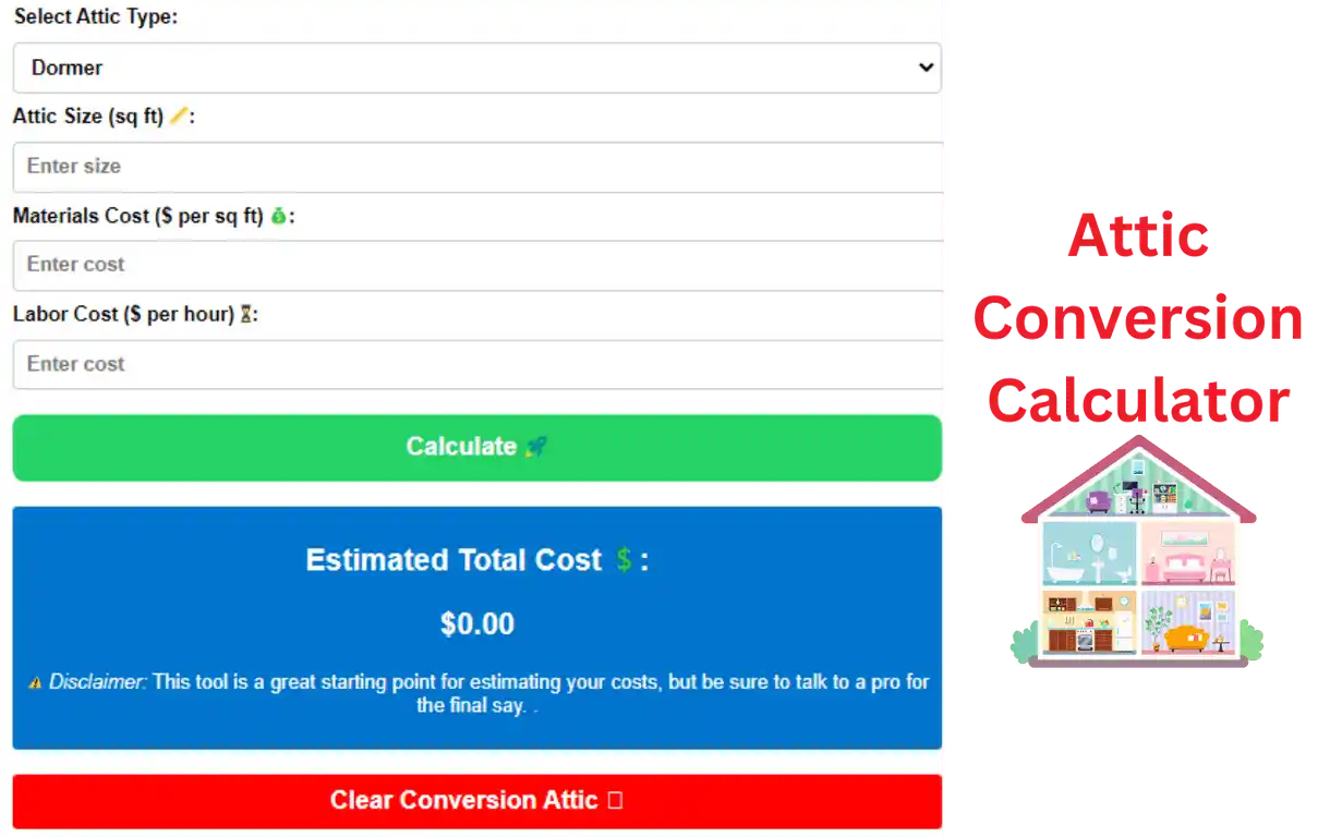 Attic Conversion Calculator