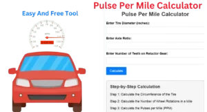 Pulse Per Mile Calculator