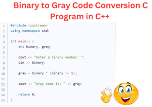 Binary to Gray Code Conversion C