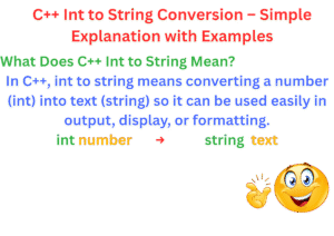 C++ Int to String Conversion