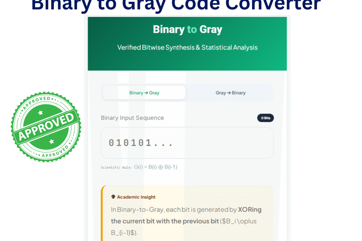 binary to gray code converter