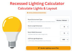 Recessed Lighting Calculator